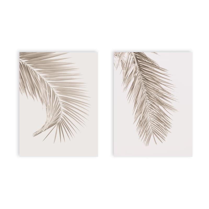 "Whispers of Paradise" Set of Two Framed Textured Wall Art - Multi-Color