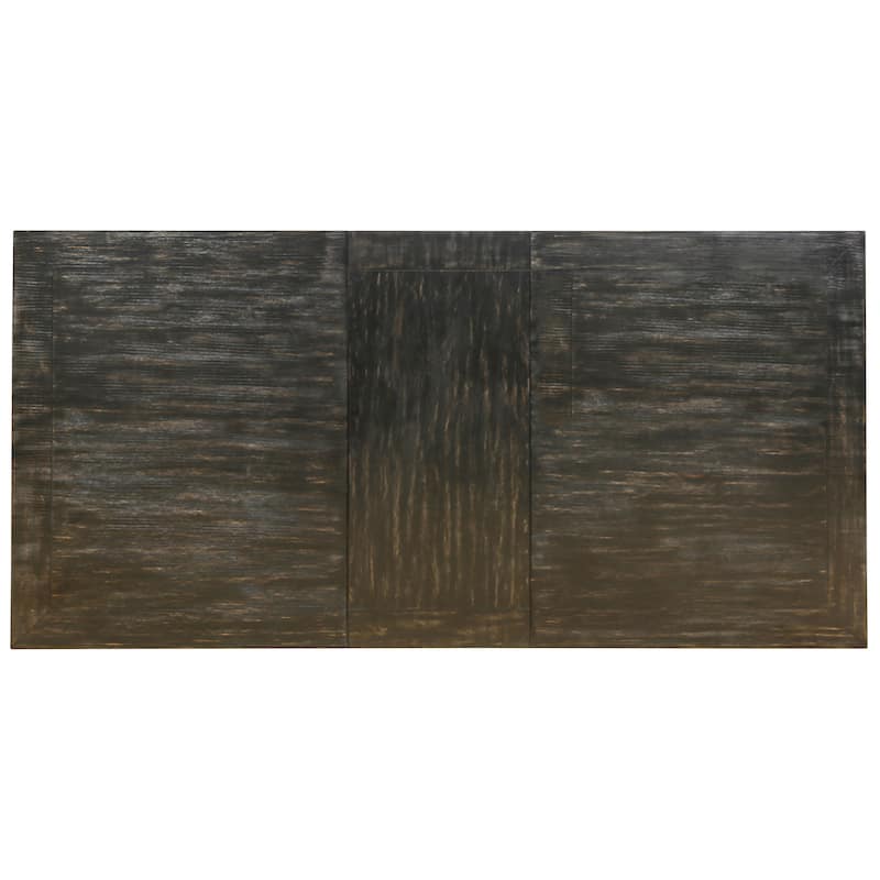Furniture of America Tays Contemporary Black Solid Wood Dining Table