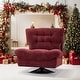 preview thumbnail 4 of 37, MCombo Swivel Accent Chair, Modern Tufted Upholstered Armless Chairs, Wide Seat Single Sofa Chair