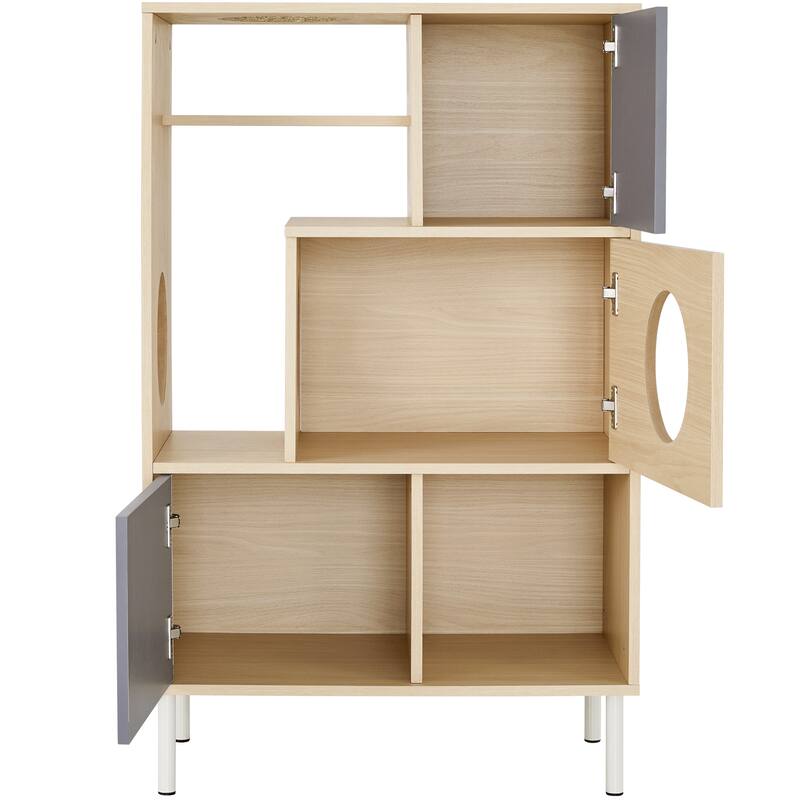 Furniture Style Modern Cat Bookcase Cat Tree Shelves with Storage