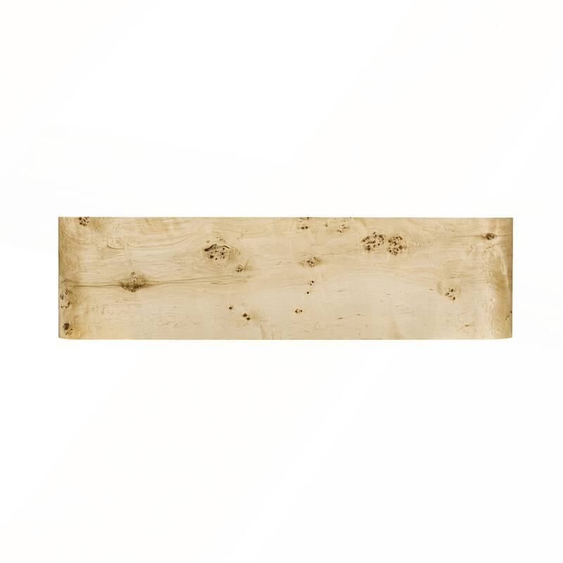 Modern Entryway Table with Burl Wood Veneer