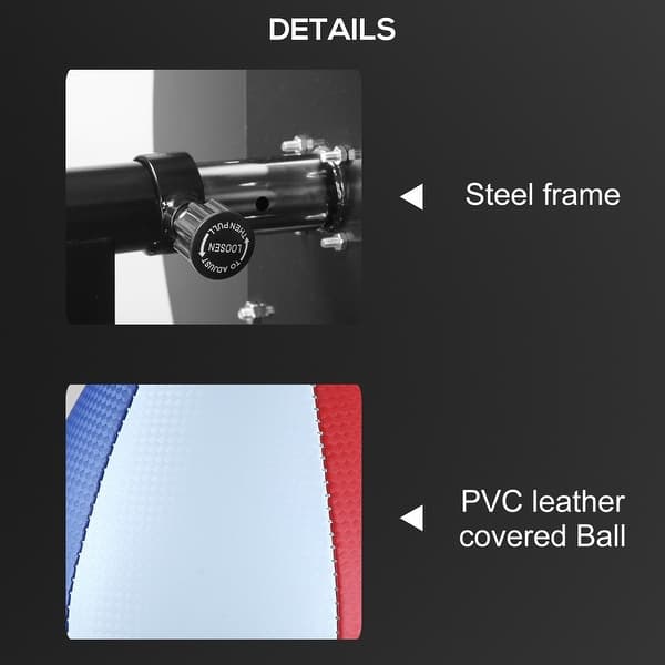 Soozier Wall Mount Speed Bag Platform - Adjustable Punching Bag With 360° Swivel For Home Gym