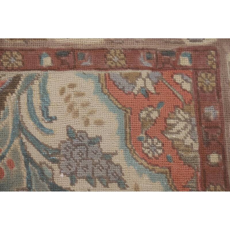 Tabriz Persian Vintage Area Rug Handmade Floral Wool Carpet - 6'4" x 9'11"