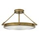 preview thumbnail 2 of 1, Hinkley Collier 4-Light Semi-Flush Mount in Heritage Brass - Four Light