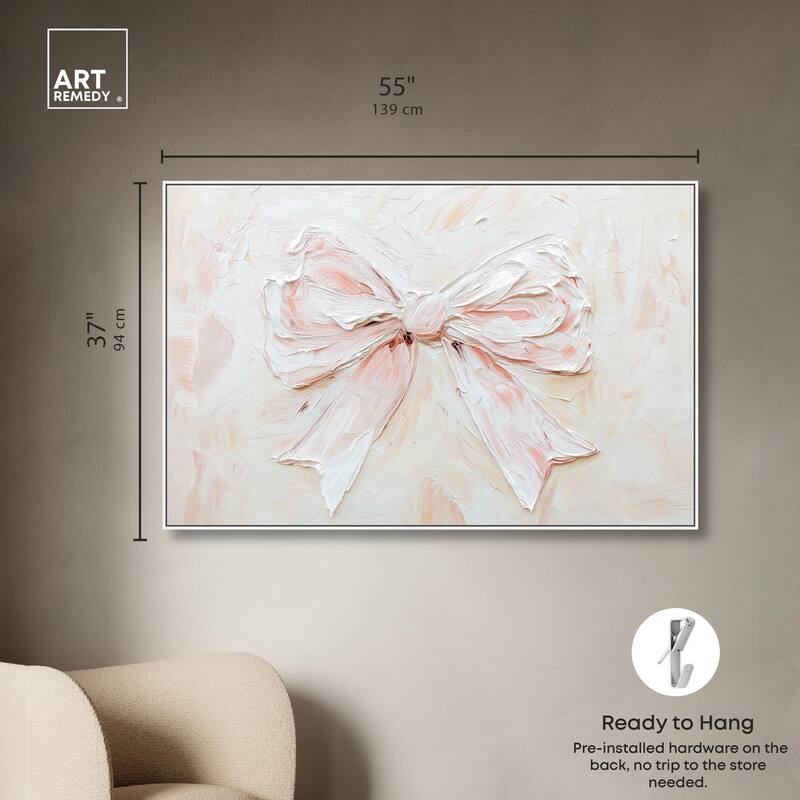 Relief Ribbons Canvas by Art Remedy