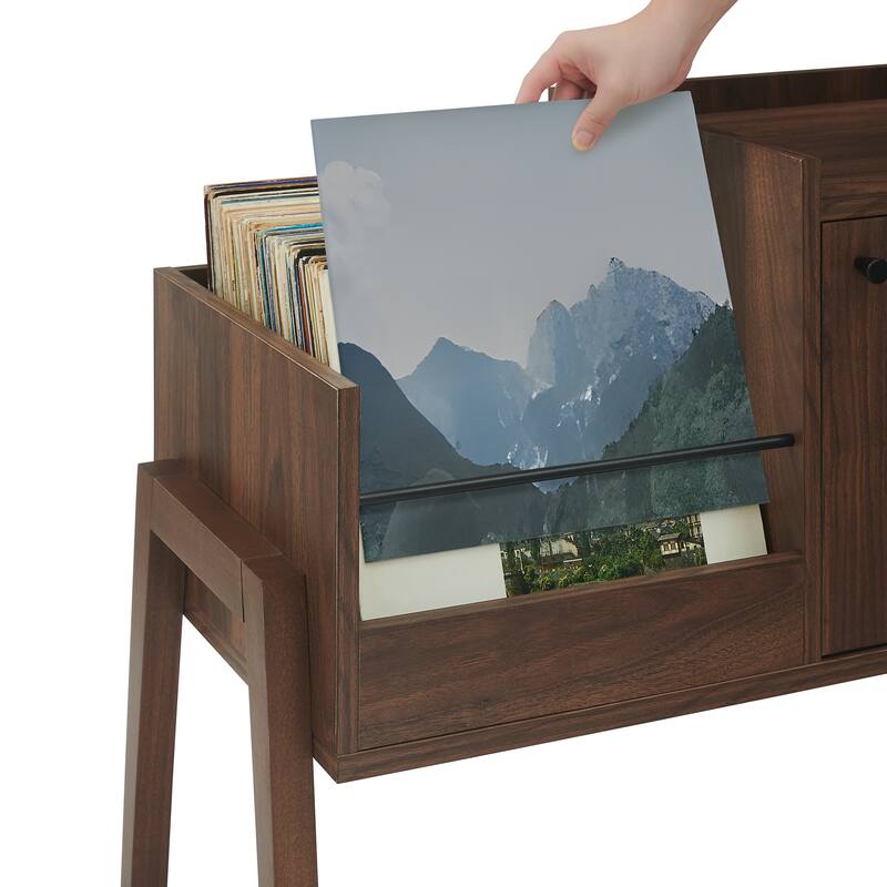 Crosley Luna Record Player Cabinet With Vinyl Storage