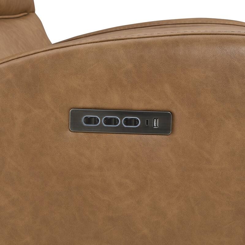 Spruce & Spring Triple-Motor Power Swivel Recliner Chair with Power Headrest