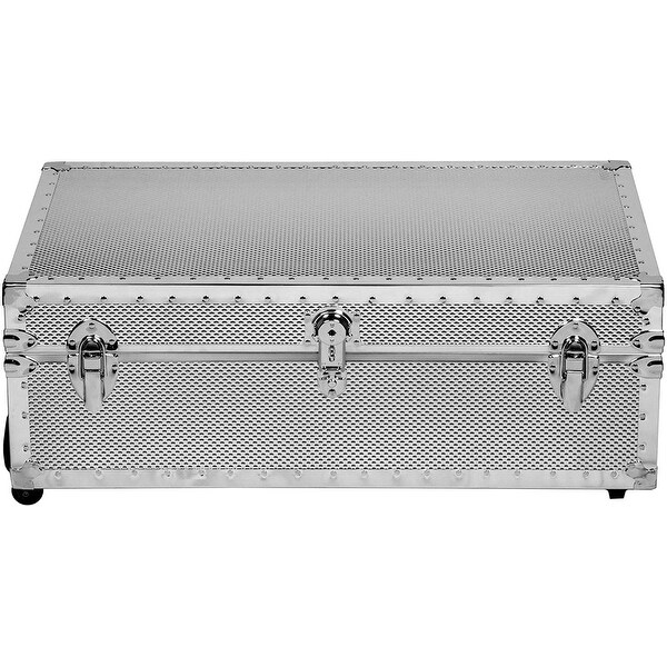 Underbed Steel Trunk with Wheels (Smooth or Embossed