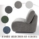 preview thumbnail 28 of 54, 33'' W Swivel Armless Sponge Filling Bean Bag Accent Chair Lounger