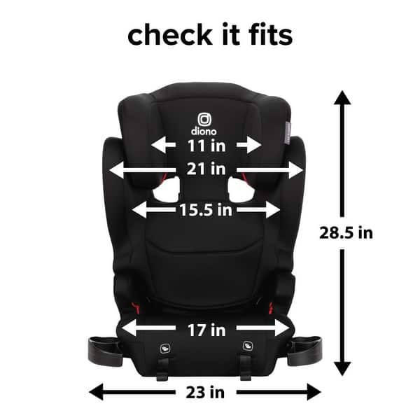 dimension image slide 1 of 5, Cambria® 2XT 2-in-1 High-Back Booster