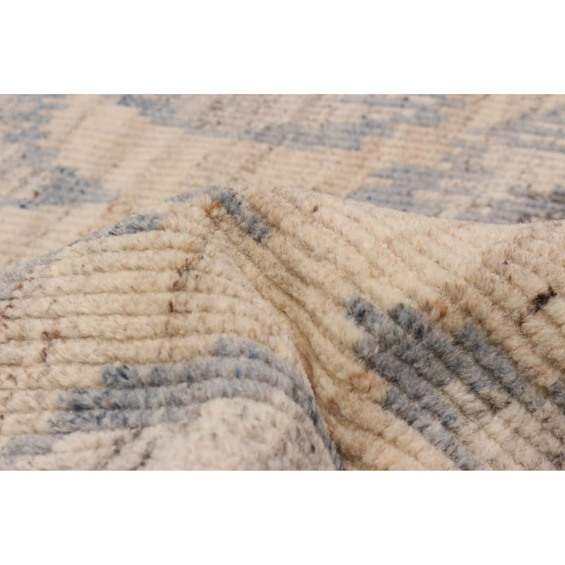 ECARPETGALLERY Hand-knotted Tangier Beige Wool Rug - 7'11 x 9'11