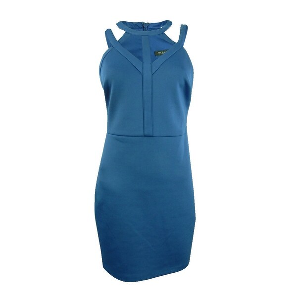 Guess caged scuba bodycon dress clearance