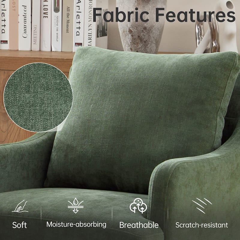 Upholstered Dining Chairs, Modern Kitchen Chairs Dinner Chairs with 4 Casters