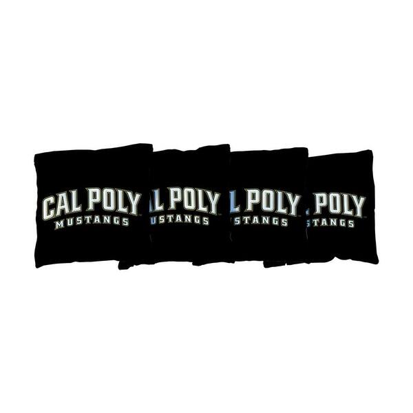 slide 2 of 3, Cal Poly Mustangs Black Cornhole Bags All-Weather Resin Filled