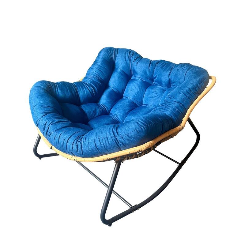 Modern Larger Outdoor Rattan Wicker Rocking Chair