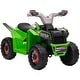 preview thumbnail 22 of 27, 6V Kids ATV Quad Car with Back Trailer, Electric Ride-On for Toddlers with Forward/Reverse, and Wear-Resistant Wheels Green