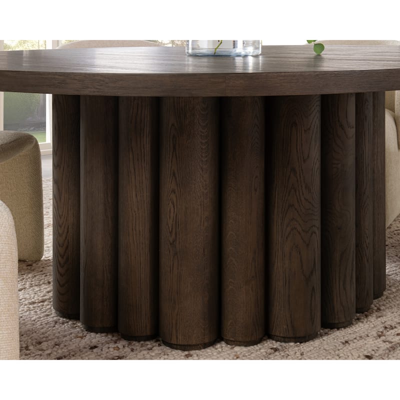 Classic Home Tiber Wood Round Dining Table