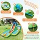 preview thumbnail 9 of 7, Inflatable Water Slide with Splash Pool and Climbing Wall for Oudoor Indoor without Blower