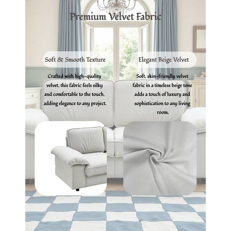 79" Loveseat Sofa Couch with Under-Seat Storage, Elegant 2-Seater Settee with Pillow Top Armrests for Living Room