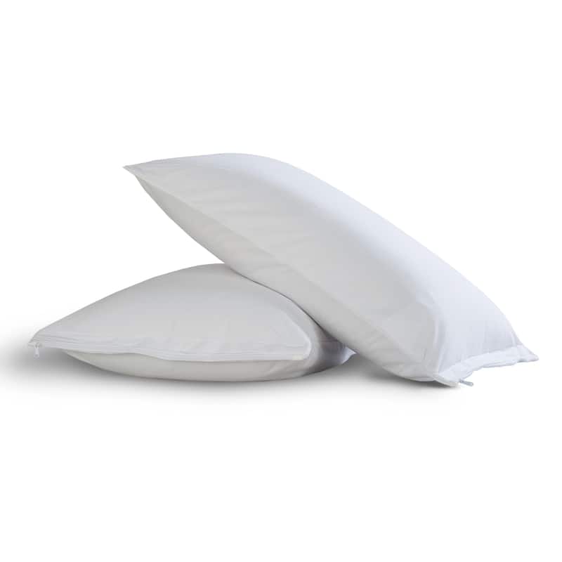 Fresh Ideas AllInOne Cool Bamboo Pillow Protectors with Bed Bug