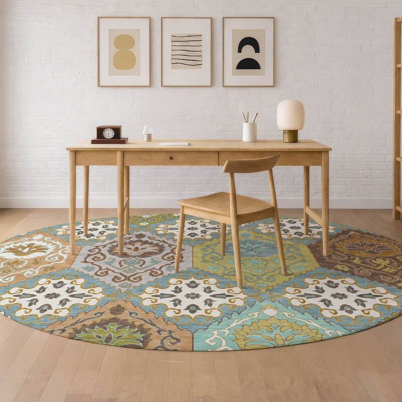 Machine Washable Indoor/ Outdoor Global Bayfield Chantille Rug