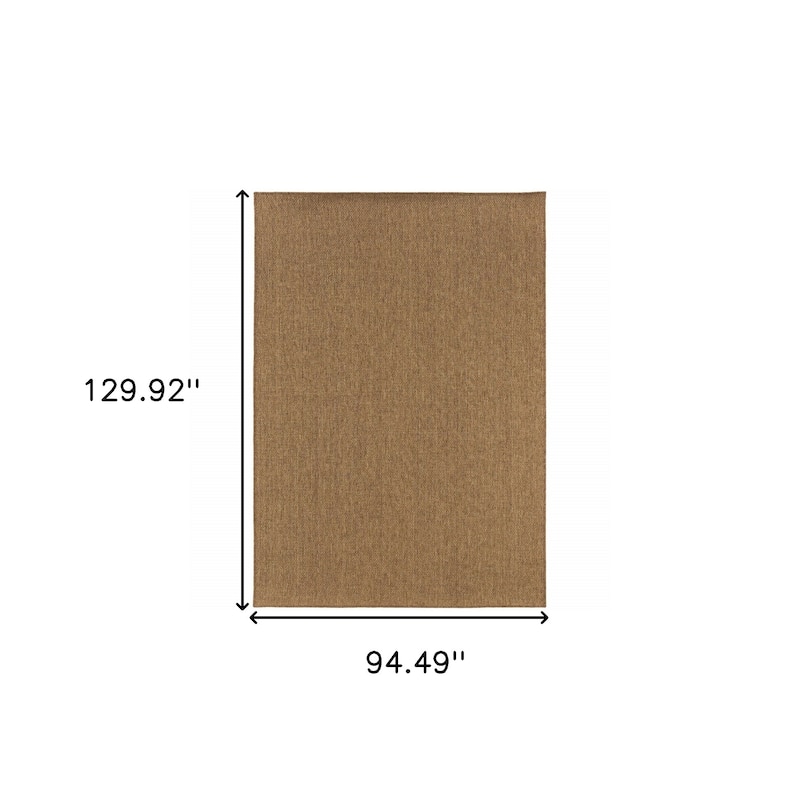 Hax Elegant Plain Sun-Resistant Colors Timeless Fusion Outdoor Rug - 8' X 11'