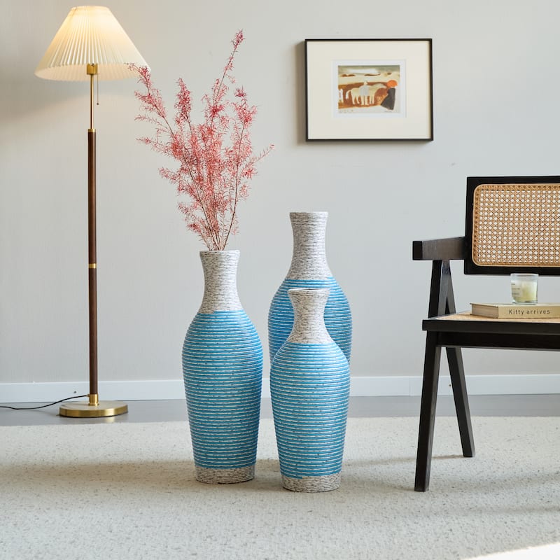 Desktop Vase Set of 3 Pieces, Decorative Floor Vase, Artificial Vine Vase
