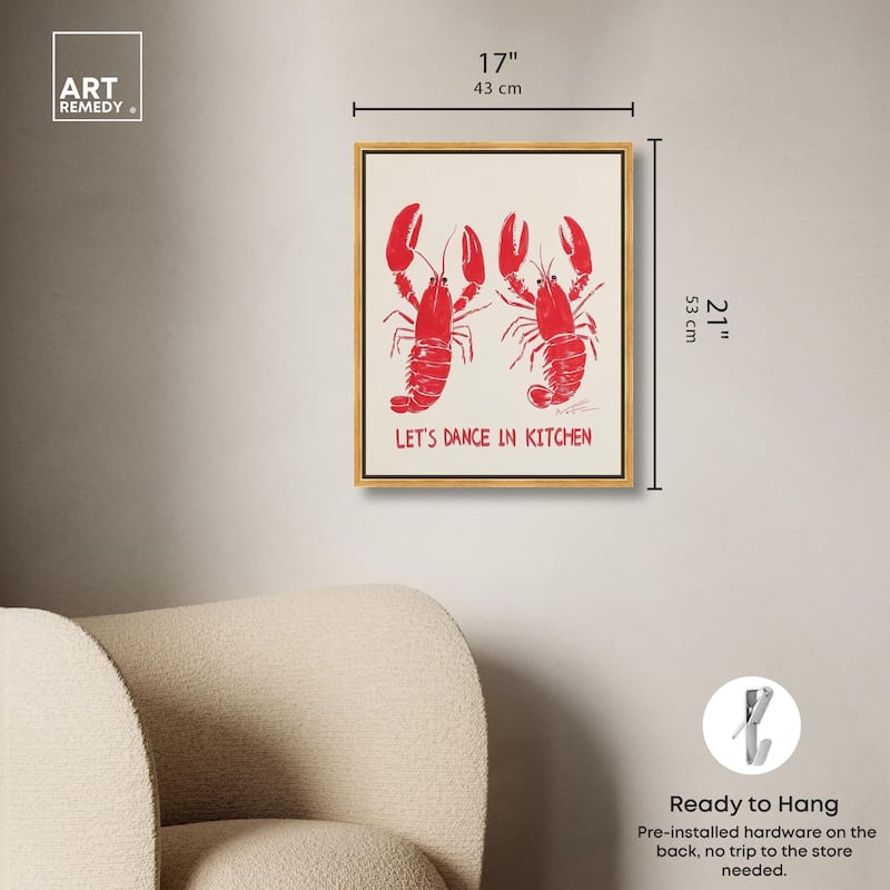 Let's Dance In Kitchen Canvas by Art Remedy