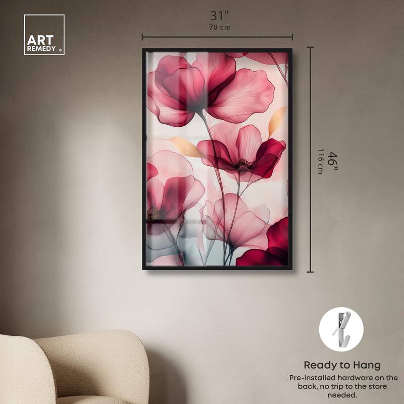 Chiffon Cherry Charm Shadowbox by Art Remedy