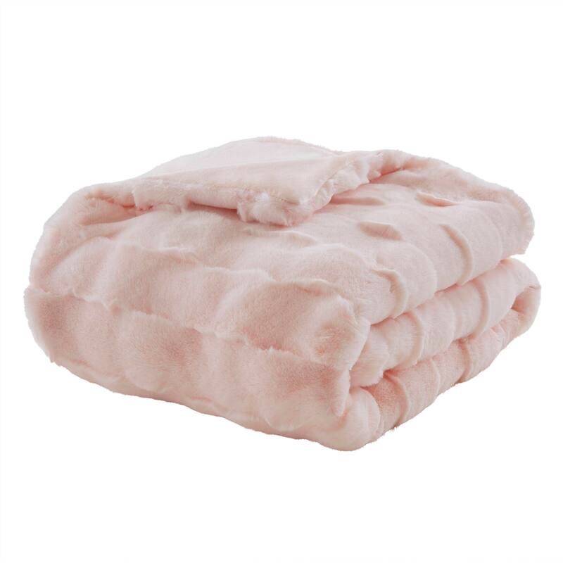 Madison Park Camille Faux Fur Throw