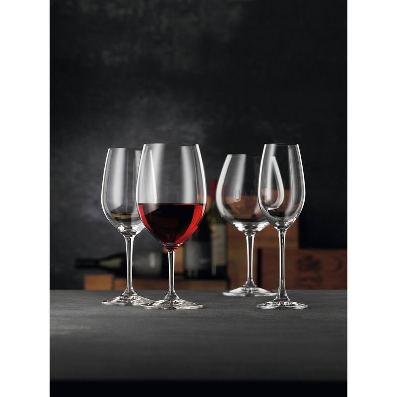 Nachtmann Set of 4 ViVino Crystal Glass Champagne Flutes - 9 oz.