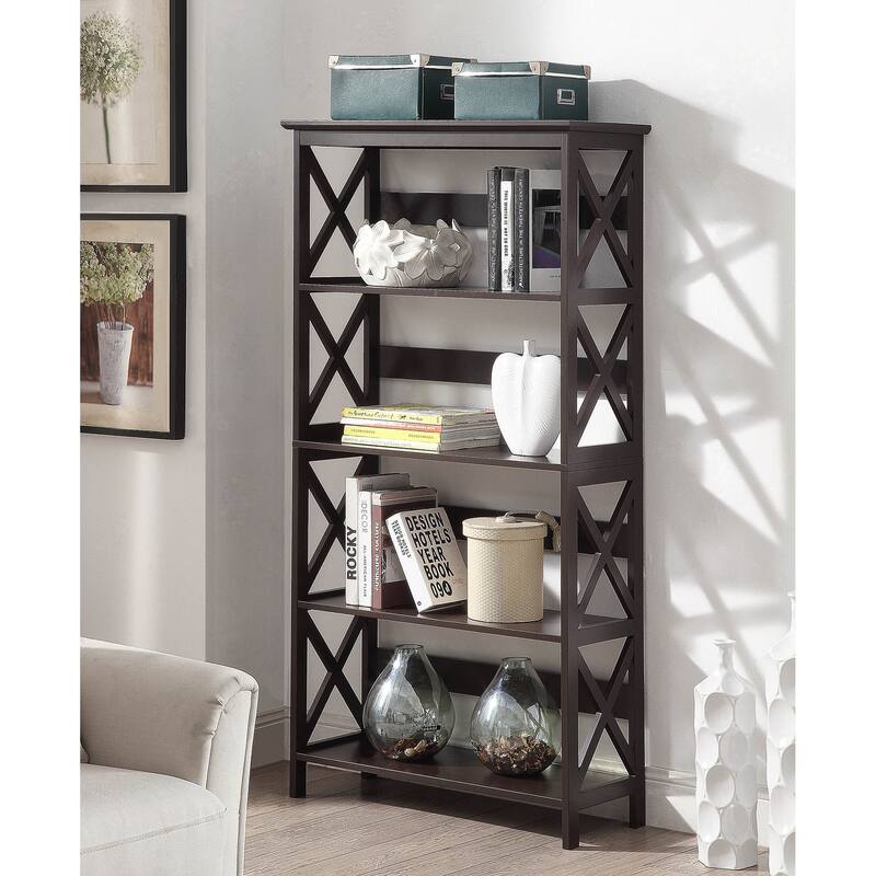 Convenience Concepts Oxford 5 Tier Bookcase - Espresso