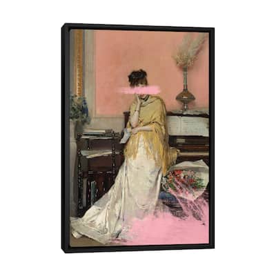 iCanvas "Pink Portrait" by Grace Digital Art Co Framed Canvas Print