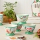 preview thumbnail 3 of 2, Certified International Flora Ice Cream/Dessert Bowls 5.25" x 3.5", 4 Assorted Designs, Set of 4 - 5.25"W x 3.50"H x 5.25"D