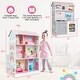preview thumbnail 4 of 5, 2-In-1 Double Sided Kids Kitchen Playset and Dollhouse with Furniture - 25" x 19" x 38.5" (L x W x H)