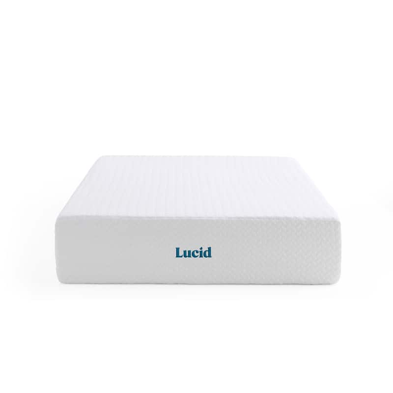 Lucid SureCool 14-inch Gel Memory Foam Mattress, Medium-Firm Feel