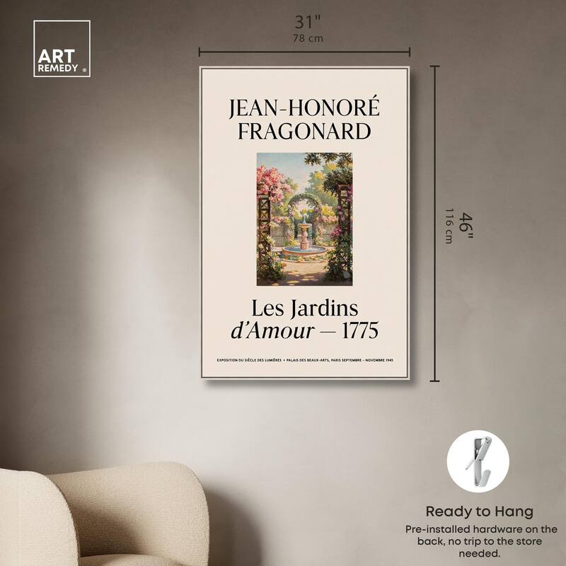 Romantic Gardens Canvas by Art Remedy