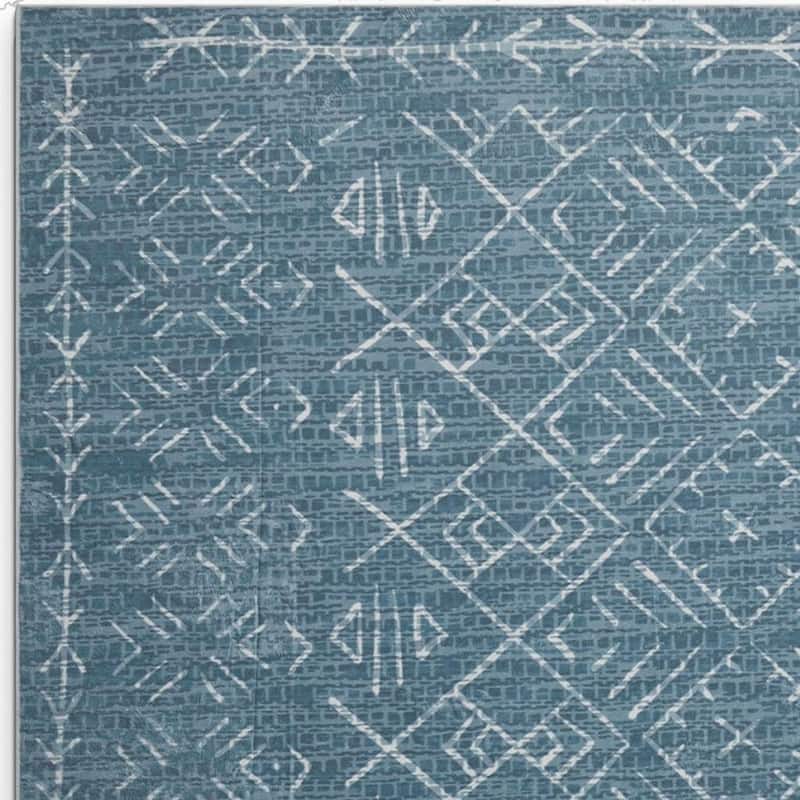HomeRoots Abstract Geometric Casual Rectangle Area Rug