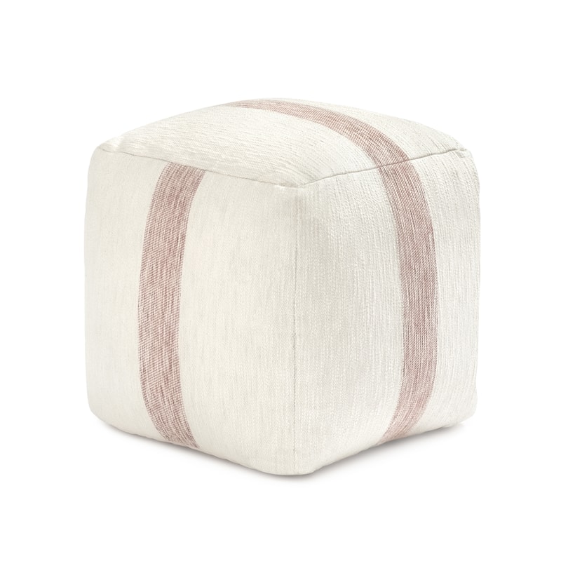 Jani 20-inch Ottoman Pouf - Handcrafted Handmade Ottoman for Seating, Footrest, Home Decor for Living Room, Bedroom