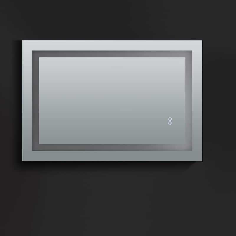 Fresca Luminosa 36" x 24" Framed Bathroom Mirror with LED Lighting and
