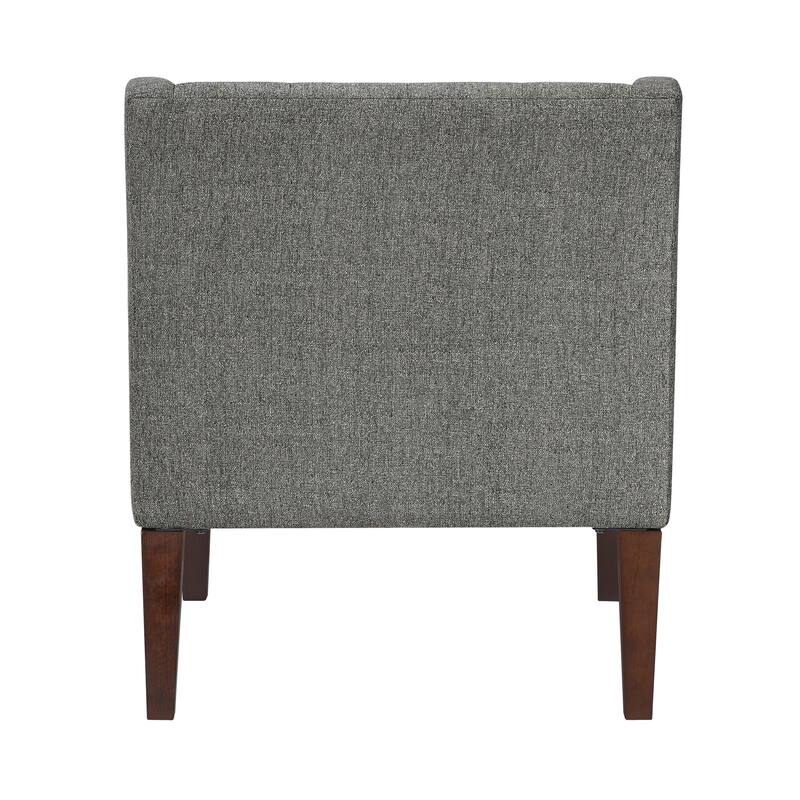Laertes 26" Textured Fabric Accent Chair - Button-Tufted Chair Back
