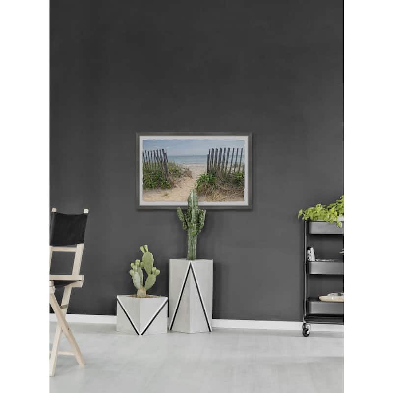 Beach Scene Framed Print - Coastal Wall Art - Ocean Landscape Painting - Home Decor Picture