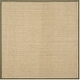 preview thumbnail 22 of 51, SAFAVIEH Natural Fiber Jenney Sisal Border Rug 6' x 6' Square - Green