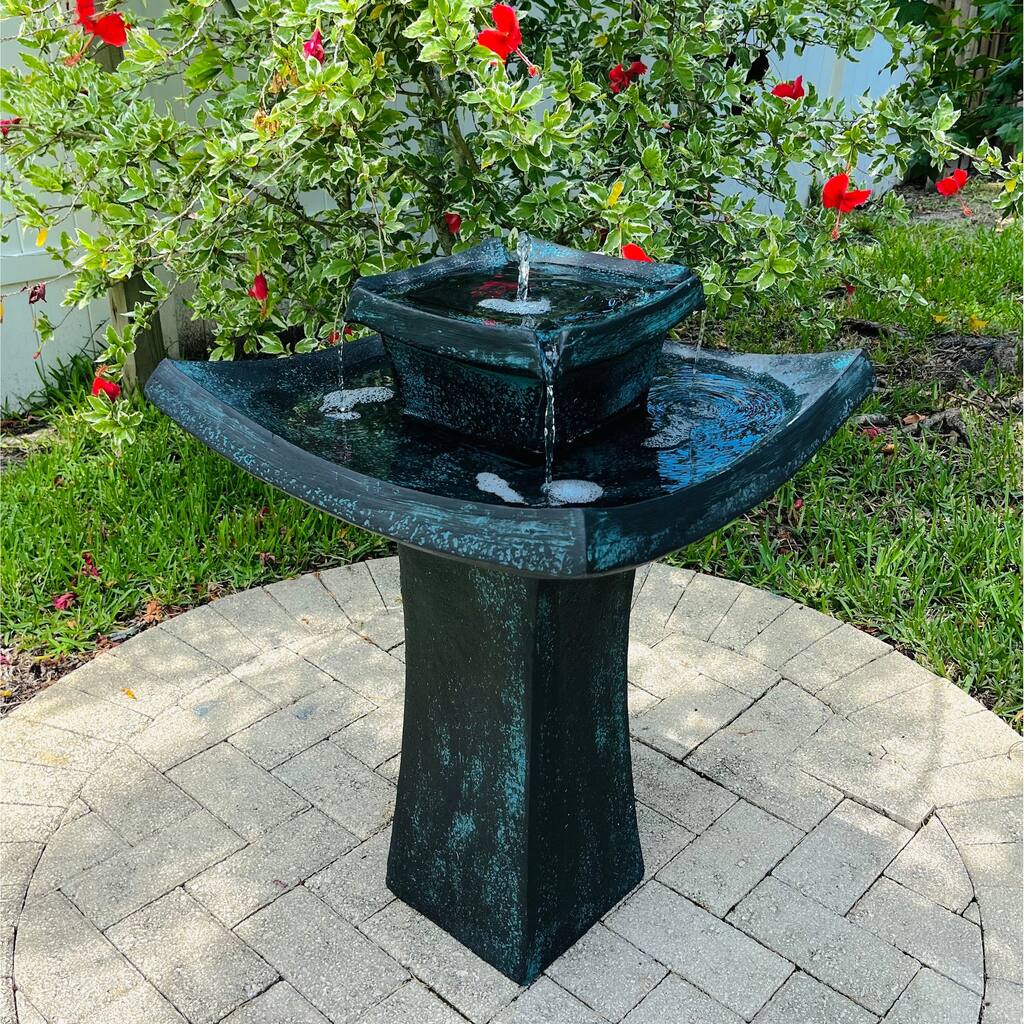 Mahayana 2-Tier Solar on Demand Fountain