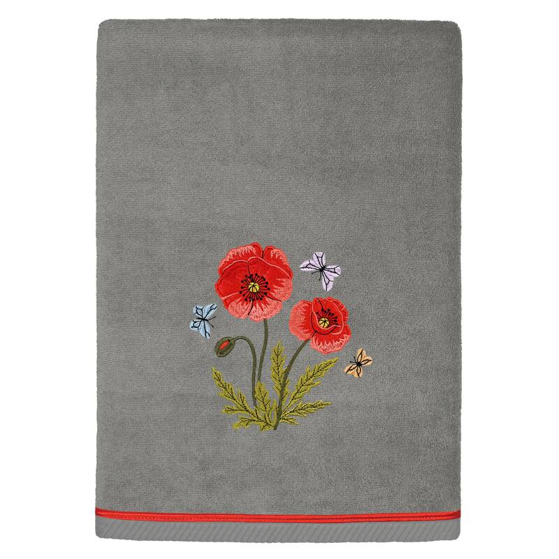 Authentic Hotel and Spa Turkish Cotton Polly 2 PC Bath Towel Set - Charcoal