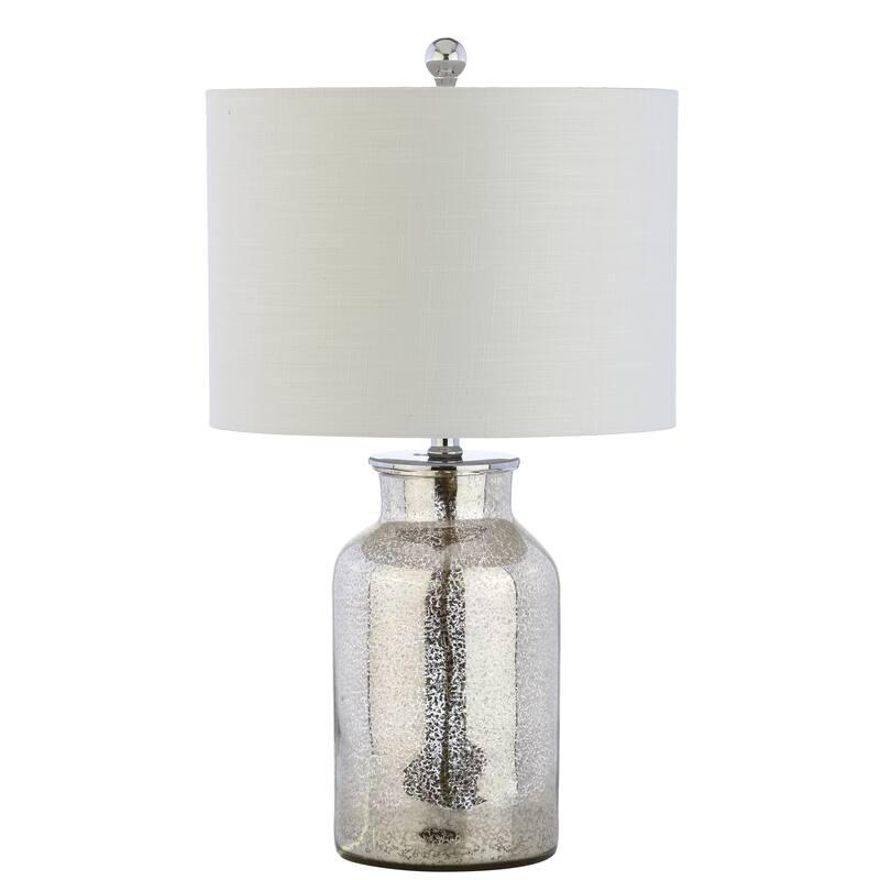 Andrews 24.5" Mercury Glass LED Table Lamp, Mercury Silver by JONATHAN Y
