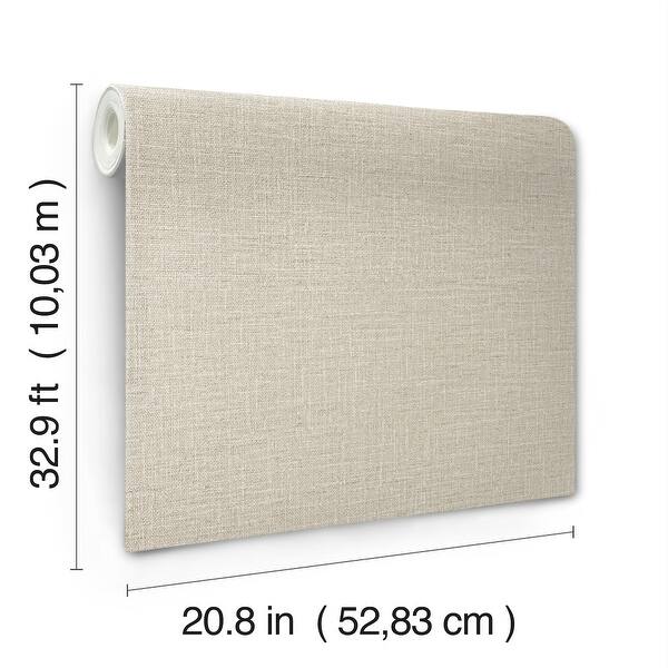 York Wallcoverings Loom Warm Grey Wallpaper