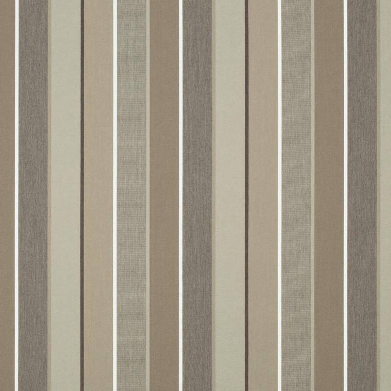 Sunbrella Stripe Fabric 1-Piece Indoor/Outdoor Square Throw Pillow, 18"W x 18"L