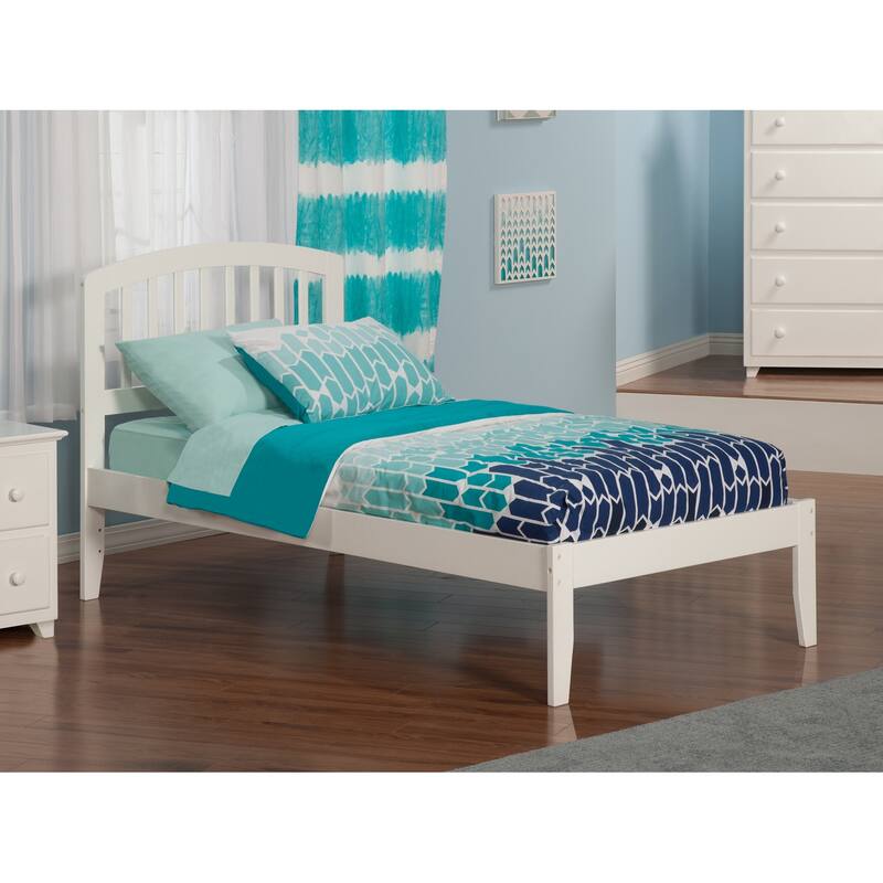 Platform Bed - Sleek Bowed Design & Sturdy Slats for Bedroom