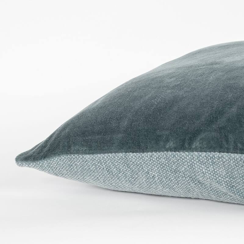 Teal Solid Reversible Cotton Velvet Throw Pillow Bed Bath & Beyond